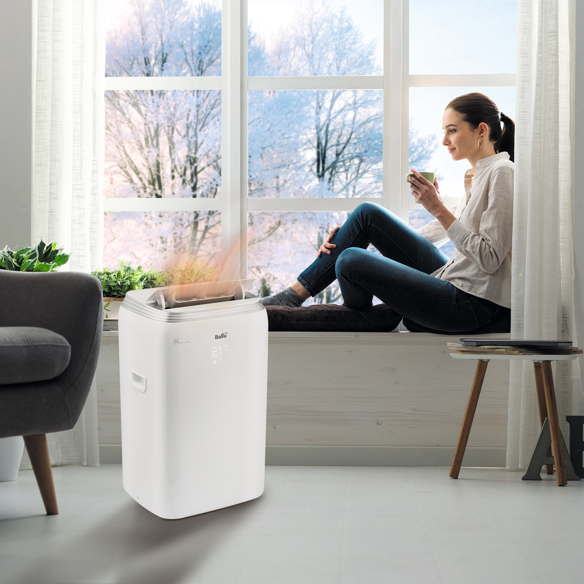 Кондиционер мобильный Ballu Platinum Comfort BPHS-11H в компании ICEКОХИНОР