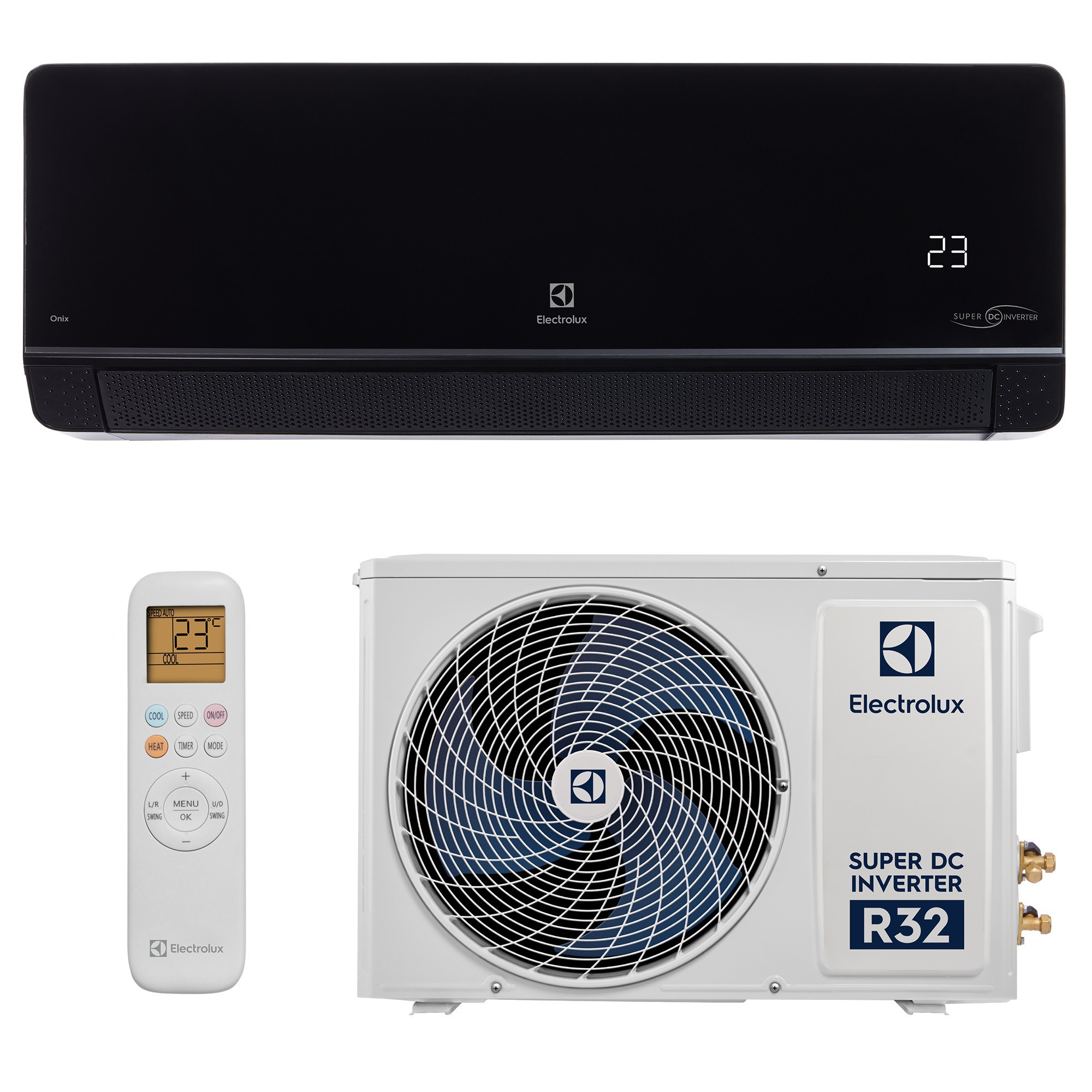 Сплит-система инверторного типа Electrolux Onix Super DC EACS/I-12HIX-BLACK/N8 комплект в компании ICEКОХИНОР